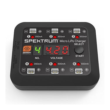 Spektrum SPMXC1060 Spektrum Micro 6 Port DC/USB 1S LiPo Charger